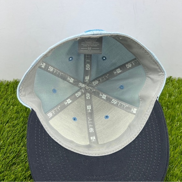 New Era BOSTON RED SOX 59Fifty MLB Baseball  Blue Fitted Hat Cap Size 7 1/4 - Picture 4 of 7